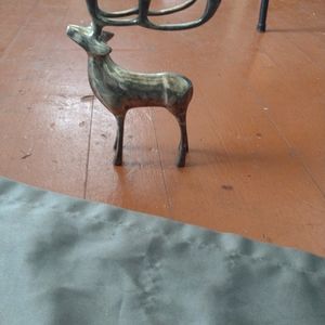 Rare WILLIAMS SONOMA 1997 reindeer candelabra,, in tact